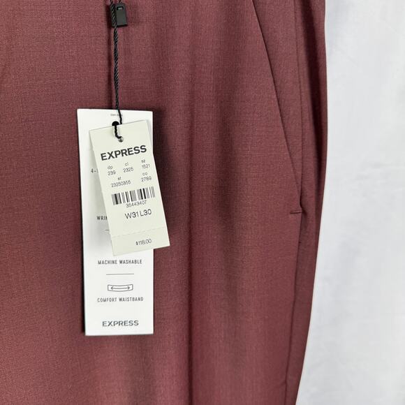 Express NEW Photographer Flat Front Slim Fit Dress Chino Pants Men's Siz… - Picture 4 of 7